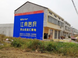 台州市农村墙体广告在不同形式上面展现的不同特色
